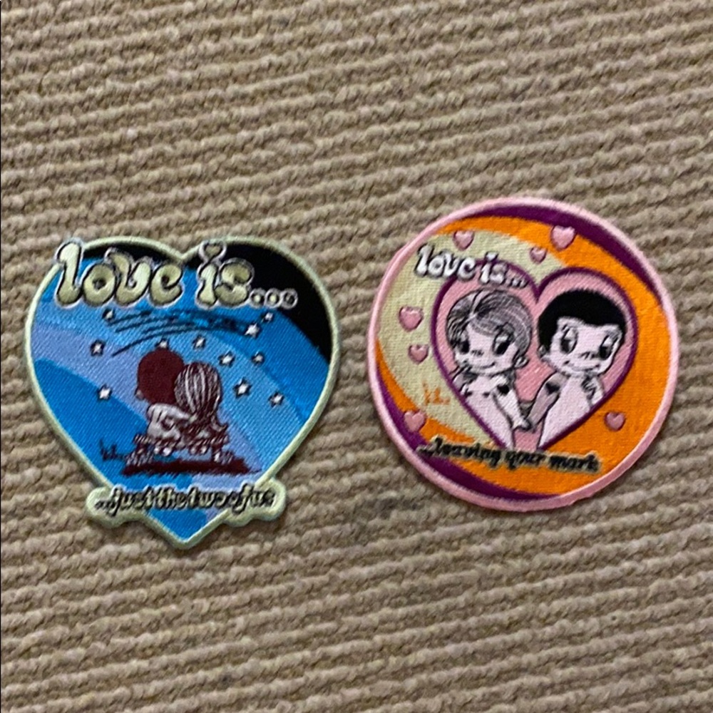 Two super cute and Brand New “Love is” patches